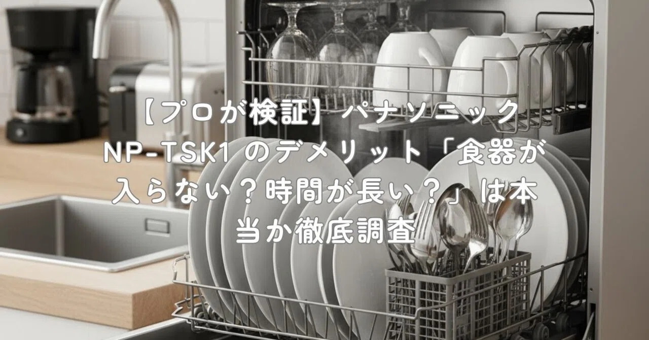 プロが検証】パナソニック NP-TSK1 のデメリット「食器が入らない