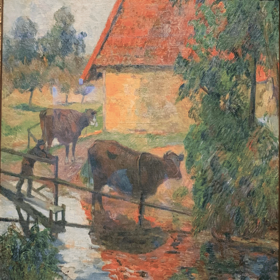 島根県立美術館、湖の畔で雅邦、北斎の肉筆画、大雲とクールベのコラボ