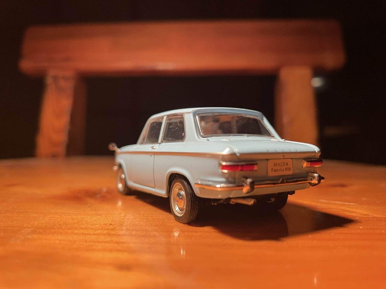 ミニカー 古いマツダファミリア｜ササミフライ