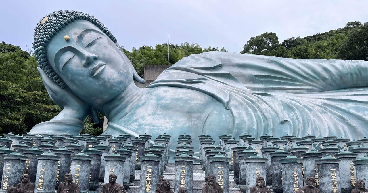 旅行記】世界最大級の青銅涅槃像と福岡グルメ｜九州北部3泊4日③｜むらさき