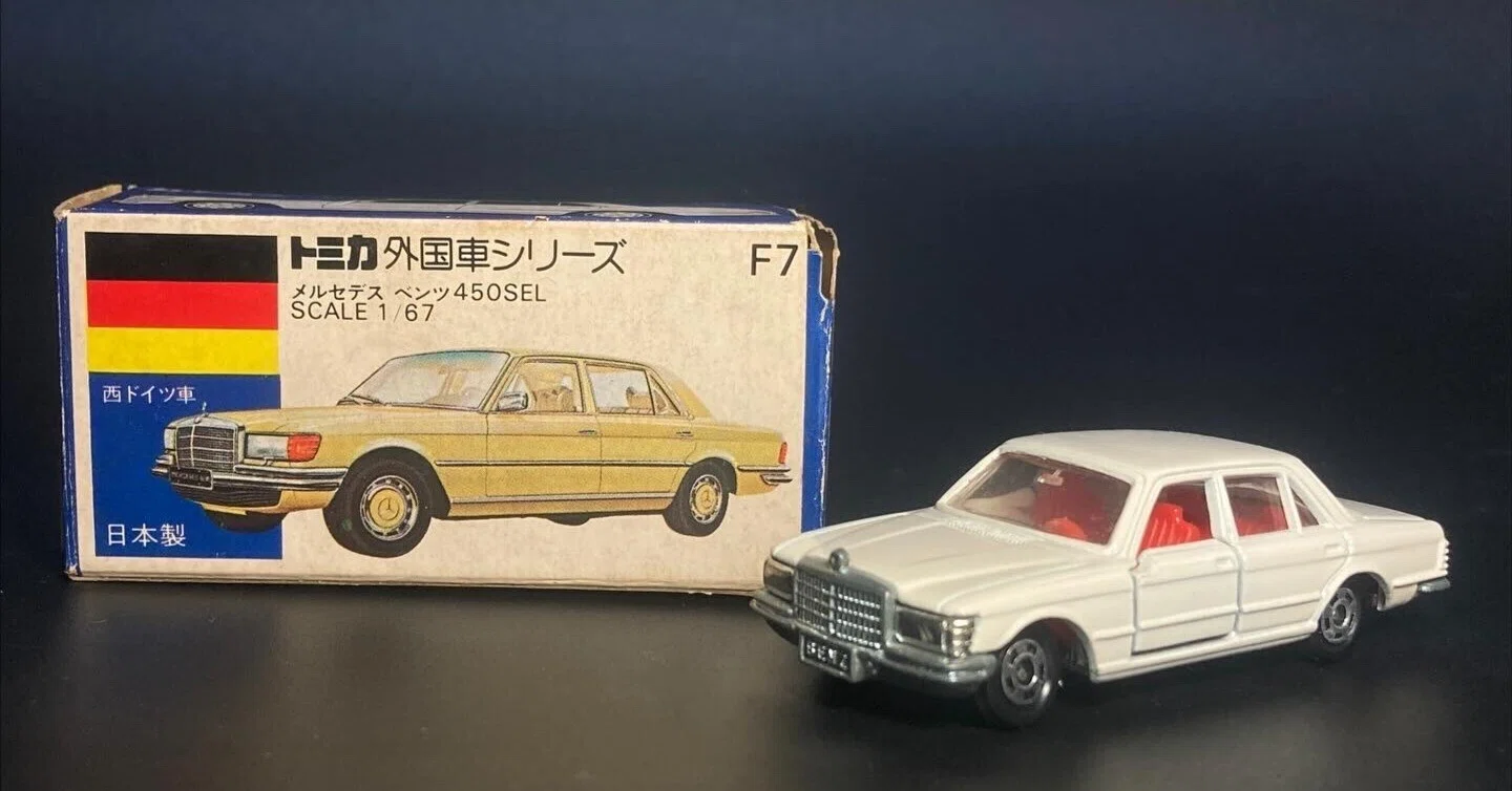 トミカ 外国車 F7 メルセデス ベンツ 450SEL ホワイトパール トミカ No.F7】メルセデス・ベンツ450SEL──“クルマ界の番長”が放つ