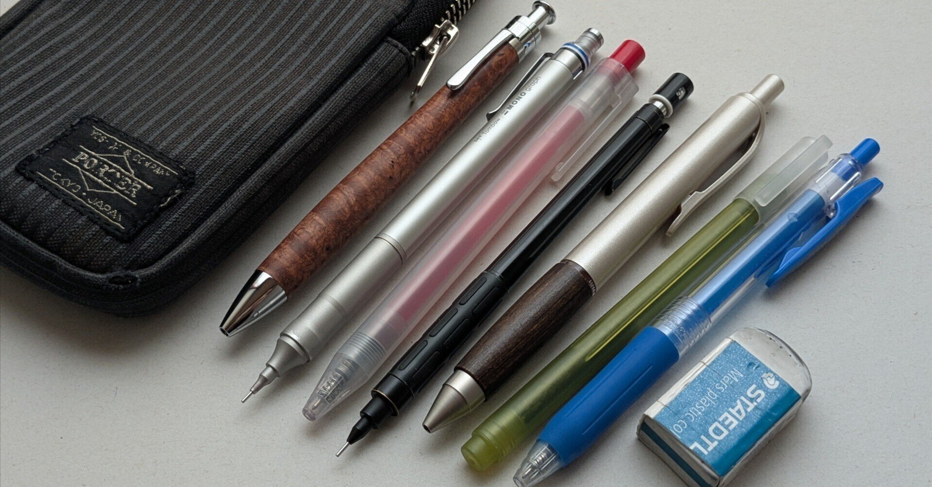 1年ぶりの筆箱紹介(工房楔を買いました。)｜拾銭