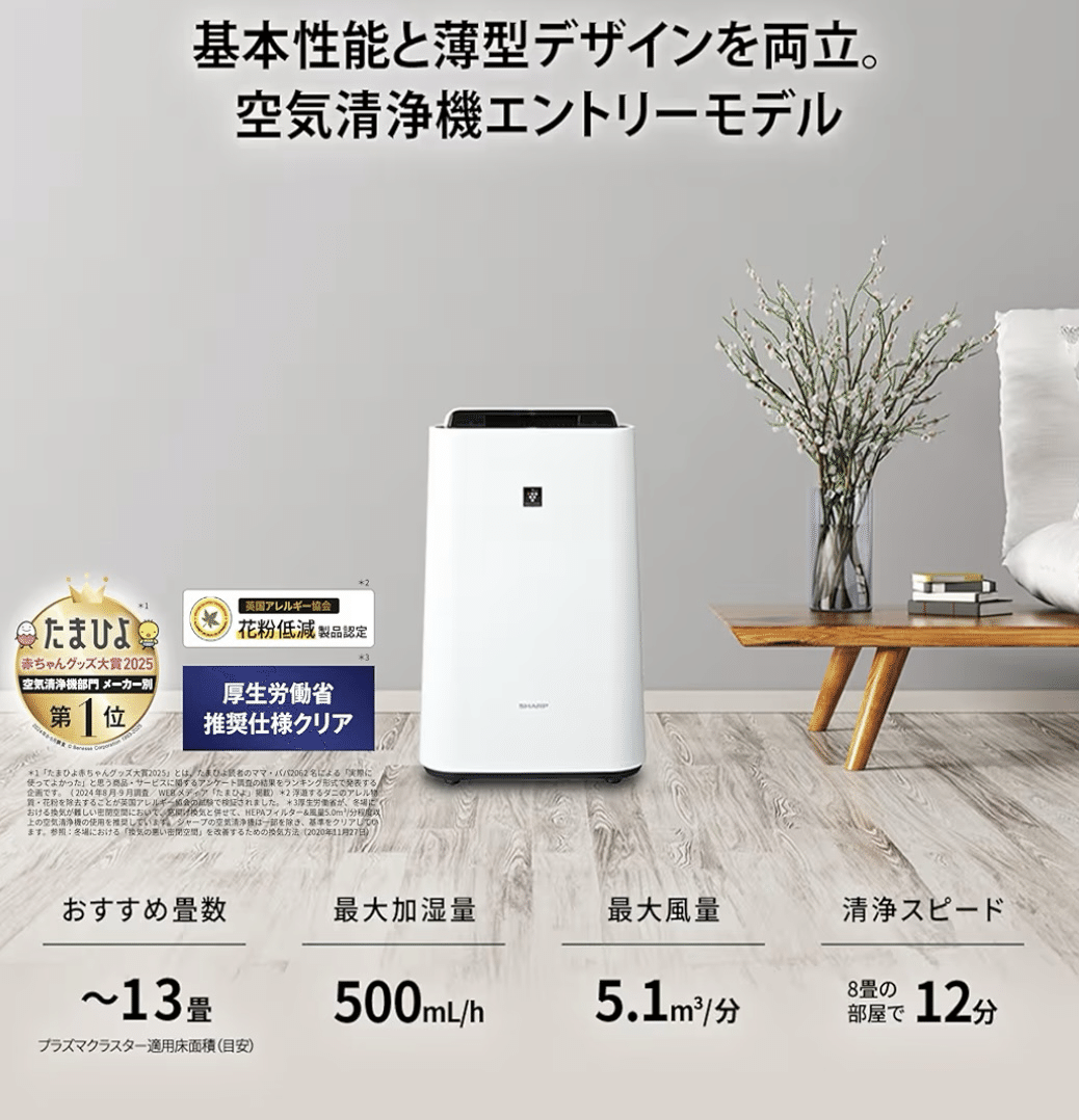 2025年最新】シャープ KC-S50-W徹底レビュー｜プラズマクラスター7000