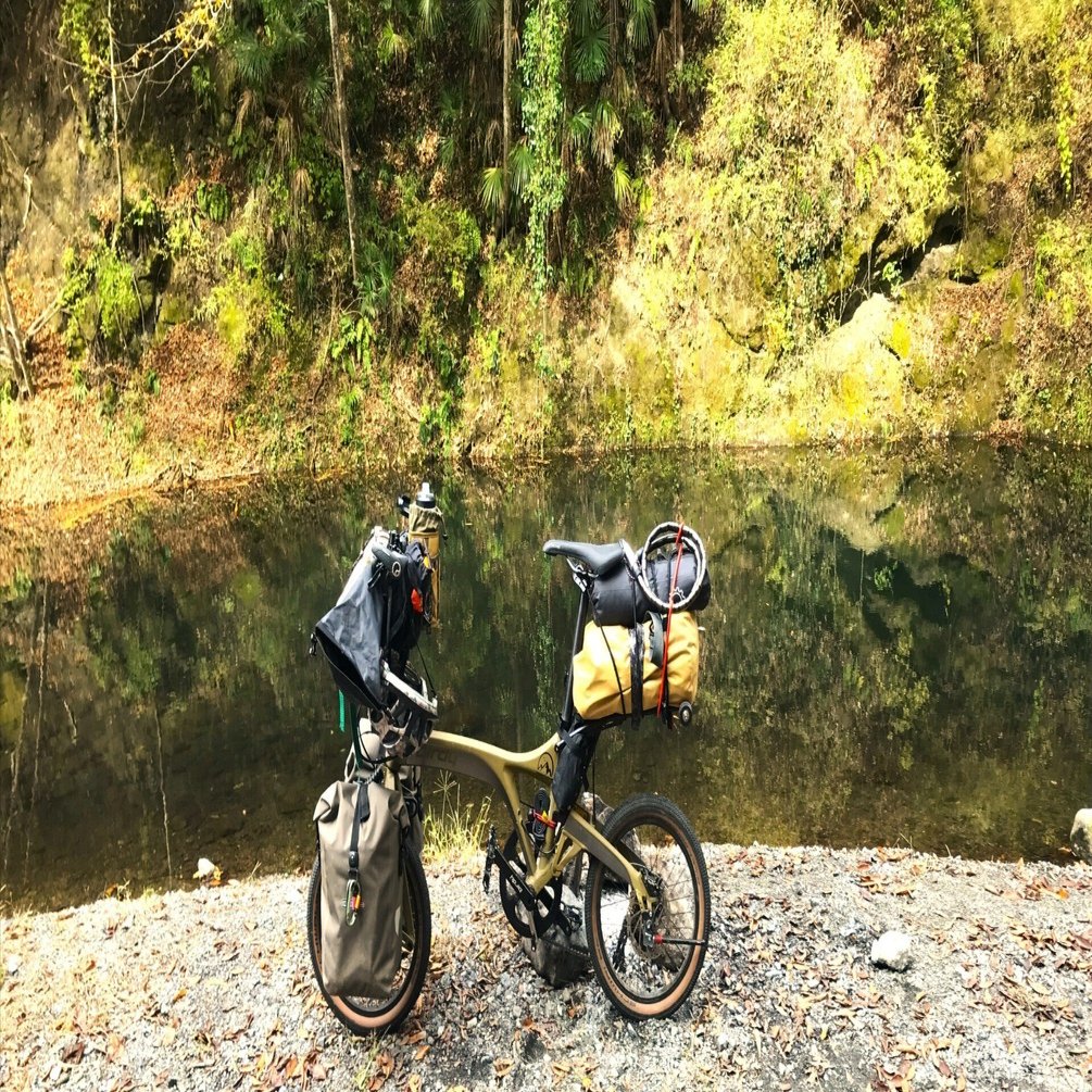 ☆彡コンパクトな折り畳み自転車！普通に走ります！木津川市からです。取来人歓迎！！！ 37 折りたたみ自転車で、輪行ソロキャンプ/秩父の橋立川キャンプ場｜Kazzn