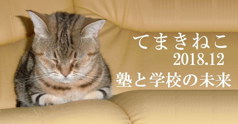 塾と学校の未来　　てまきねこ1812