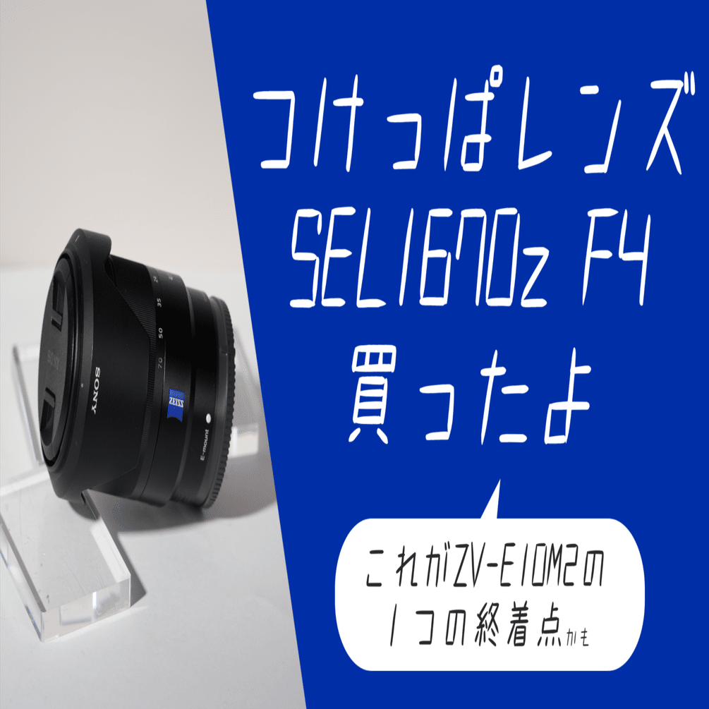つけっぱレンズにSEL1670zを買いました｜しゃも＠家族の時間を撮るパパ
