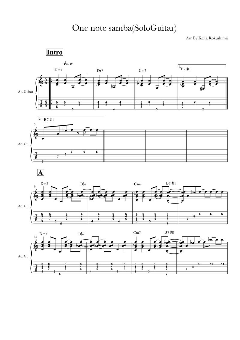 Vol 5 Guitartab One Note Samba Samba De Uma Note So Rockn Note Vol 5 Guitartab One Note Samba Samba De Uma Note So Rockn Note
