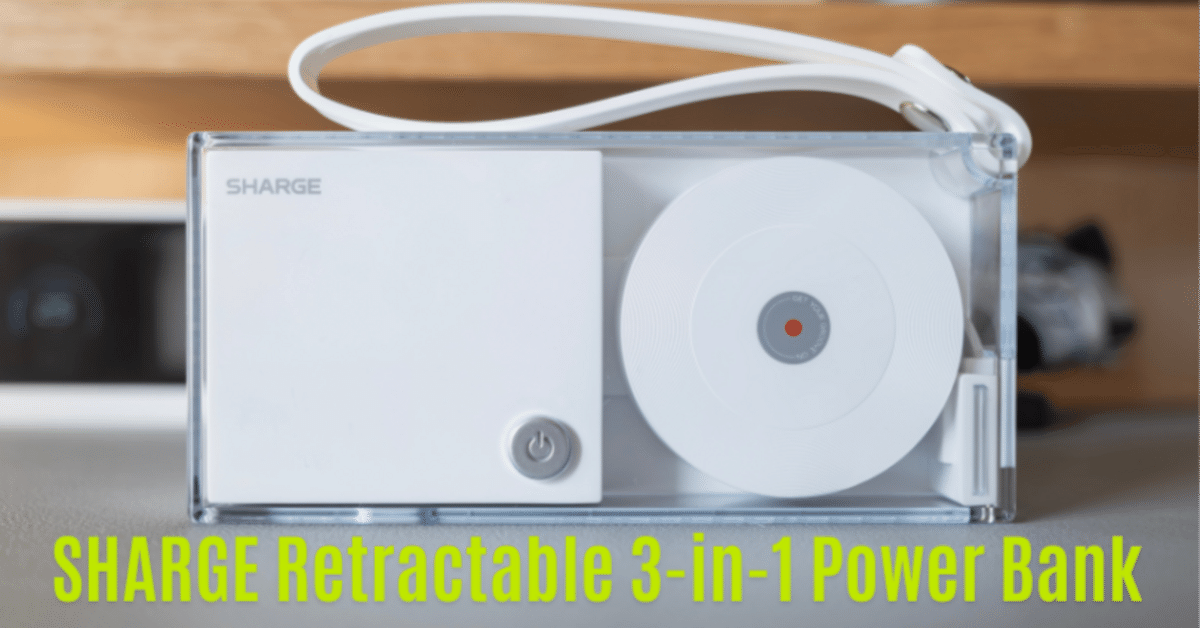 SHARGE モバイルバッテリー 格納式3-in-1 3分まとめ｜デザイン最高の充電器+モバ充｜SHARGE 格納式 3-in-1