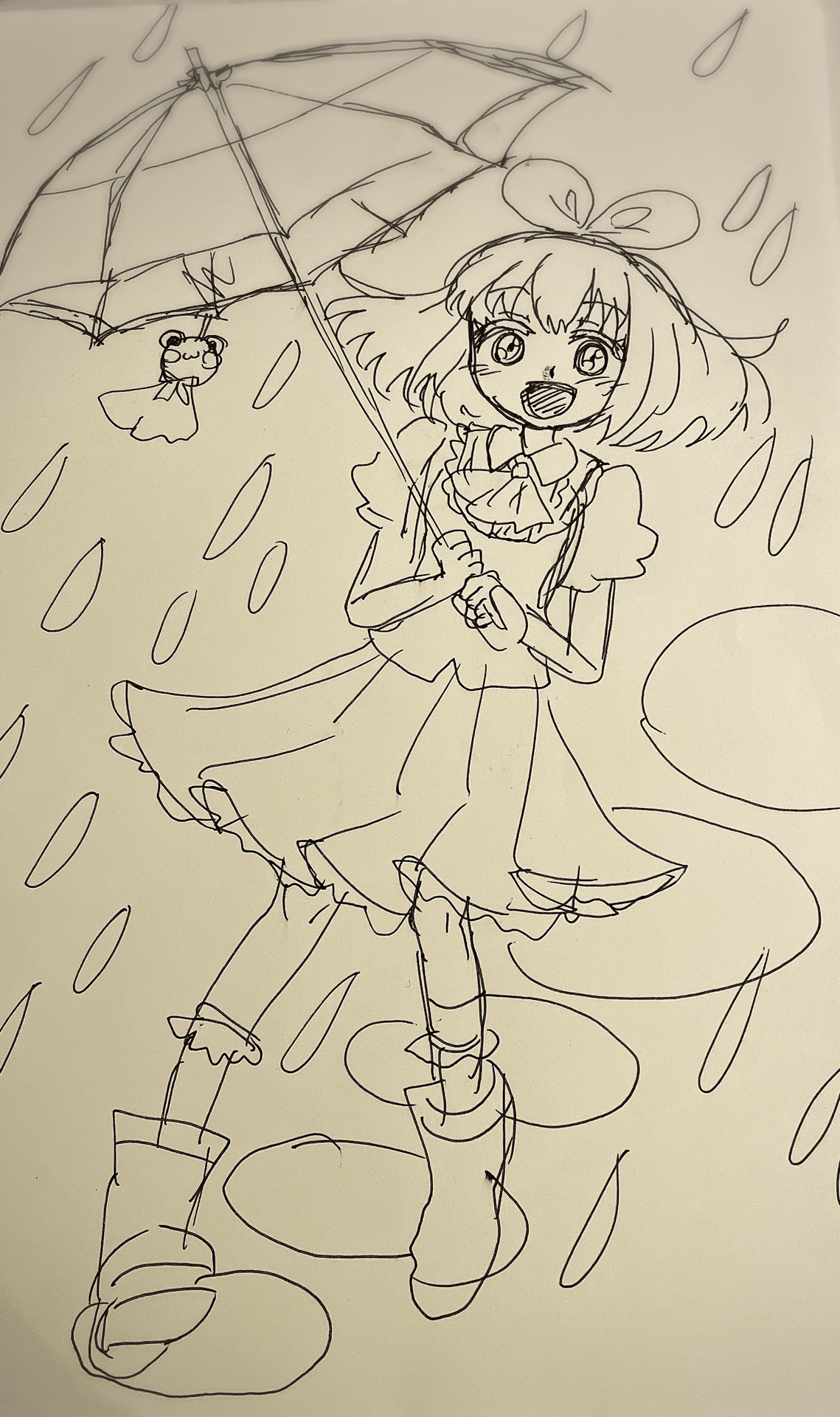 ◇手描きイラスト◇ おまとめページ その22〜お絵描き修行日記 お題2のラフを描いた！｜星松錦