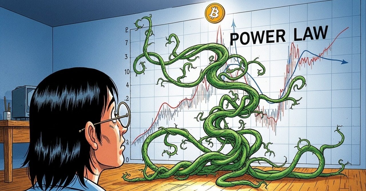 ビットコインの未来がわかる『べき乗則』を文系が本気で理解しようとしたら、脳がべき乗した話｜おくりぷと