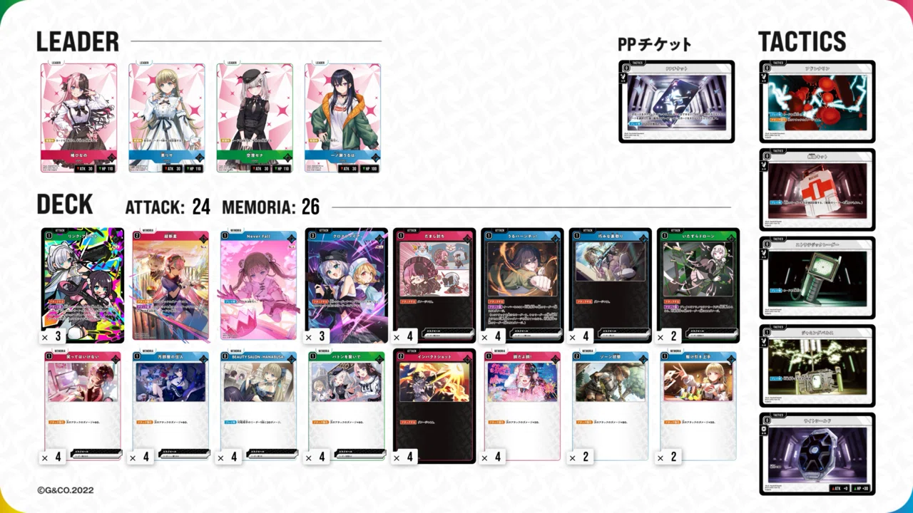 Xross Stars】Play Partyに向けて3Cぶいすぽデッキを自分用に解説して