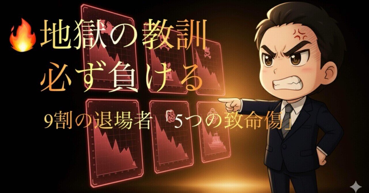 地獄の教訓】 なぜ、あなたのFXトレードは必ず負けるのか？ 9割の退場者がハマる「5つの致命傷」 ｜YRLIFEDESIGN YOSHI