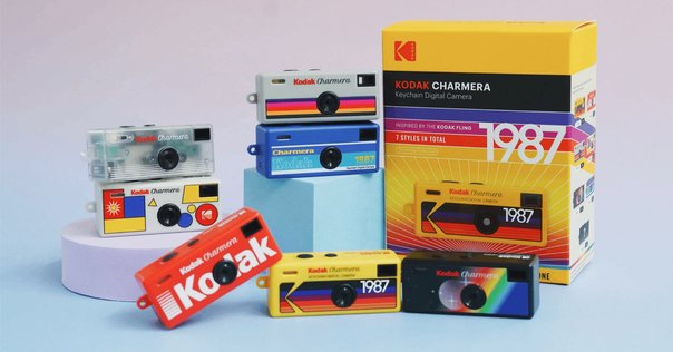 黒】charmera Kodak トイカメラ チャーメラ ブラック レインボー