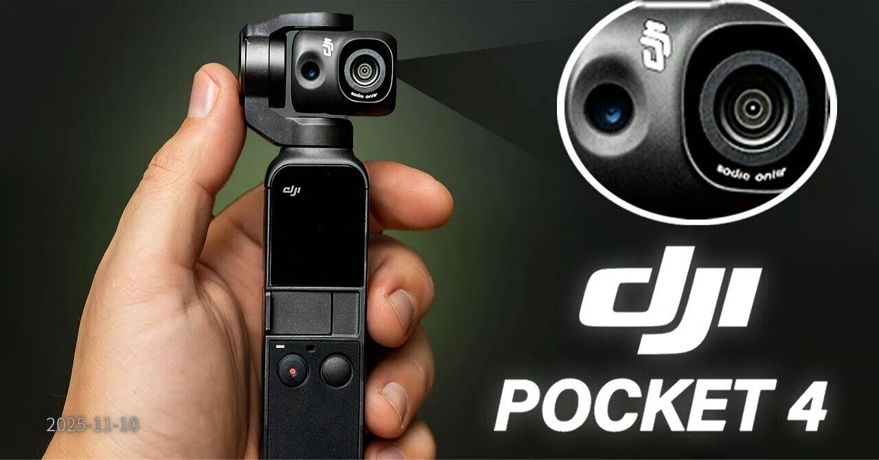 DJI Osmo Pocket 4：デュアルカメラ搭載でVlogカメラの「完全体」へ