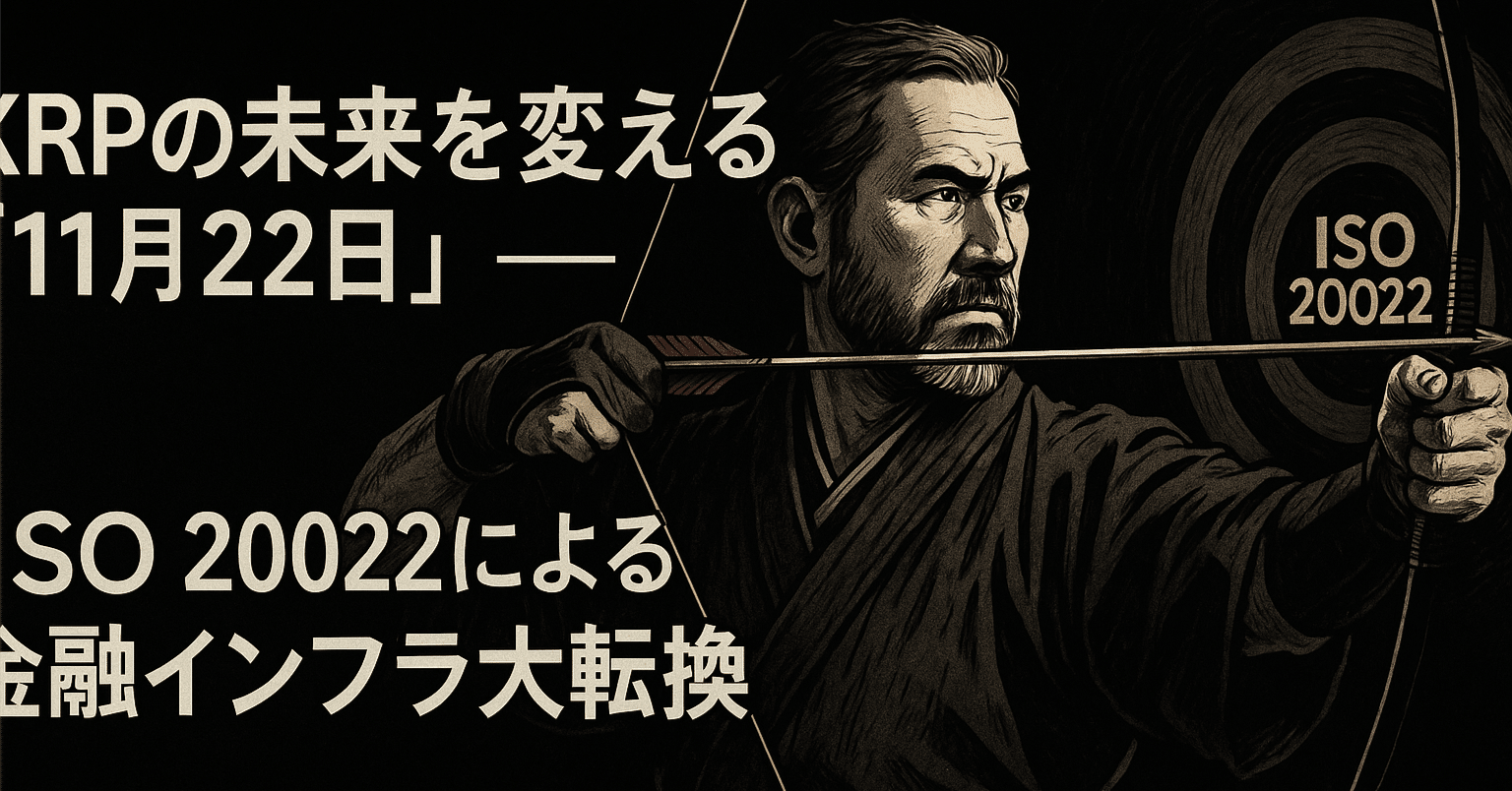 XRPの未来を変える「11月22日」──ISO 20022による金融インフラ大転換｜光本貴一｜XRP / Ripple