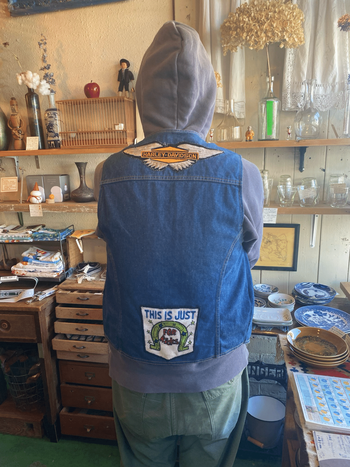 70年ヴィンテージ　One of a Kind 激レア　１点物workベストL 70年ヴィンテージ One of a Kind 激レア 1点物workベストL 70年