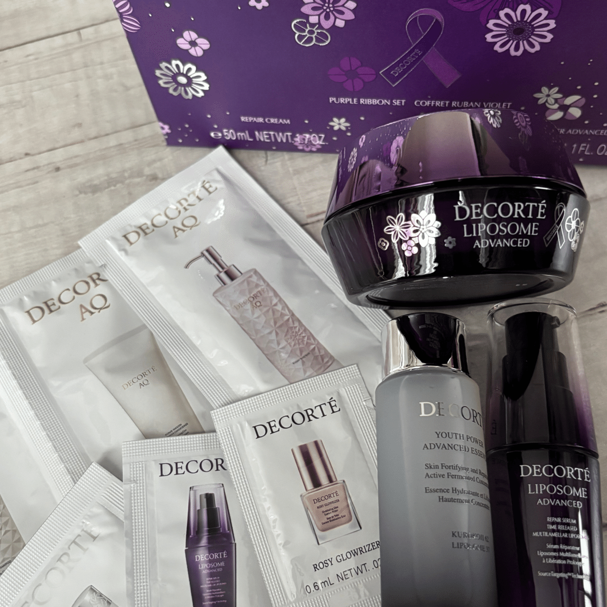 コスメデコルテ パープルリボンセット 2025 2025 クリスマスコフレ