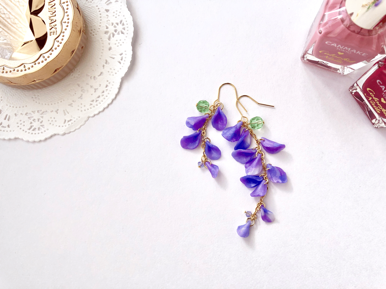 上品な色っぽさを最大限に引き出す藤の花アクセサリー Petit Love プチラブ ポリマークレイで手づくりアクセサリー作家 Note 上品な色っぽさを最大限に引き出す藤の花アクセサリー Petit Love プチラブ ポリマークレイで手づくりアクセサリー作家 Note