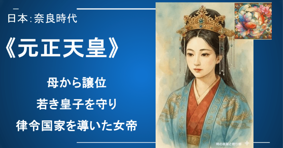 氷高皇女（元正天皇）》母から譲位—―若き皇子を守り、律令国家を導いた