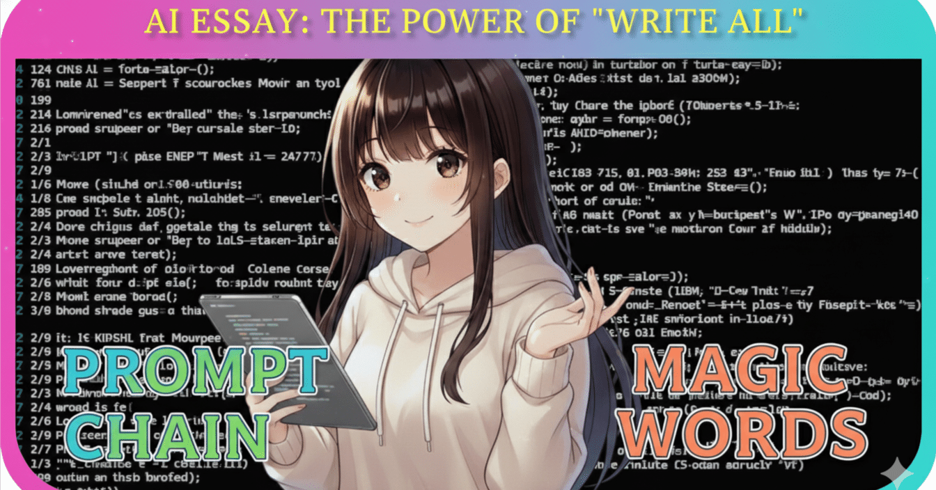 全文書いて」のプロンプトがめっちゃ楽！AIとの会話をシンプルに、効率