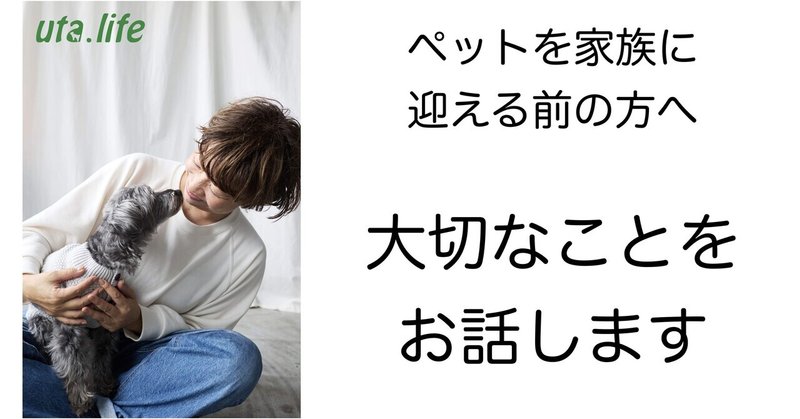 ペットを家に迎える前の方へ。（動画あり）