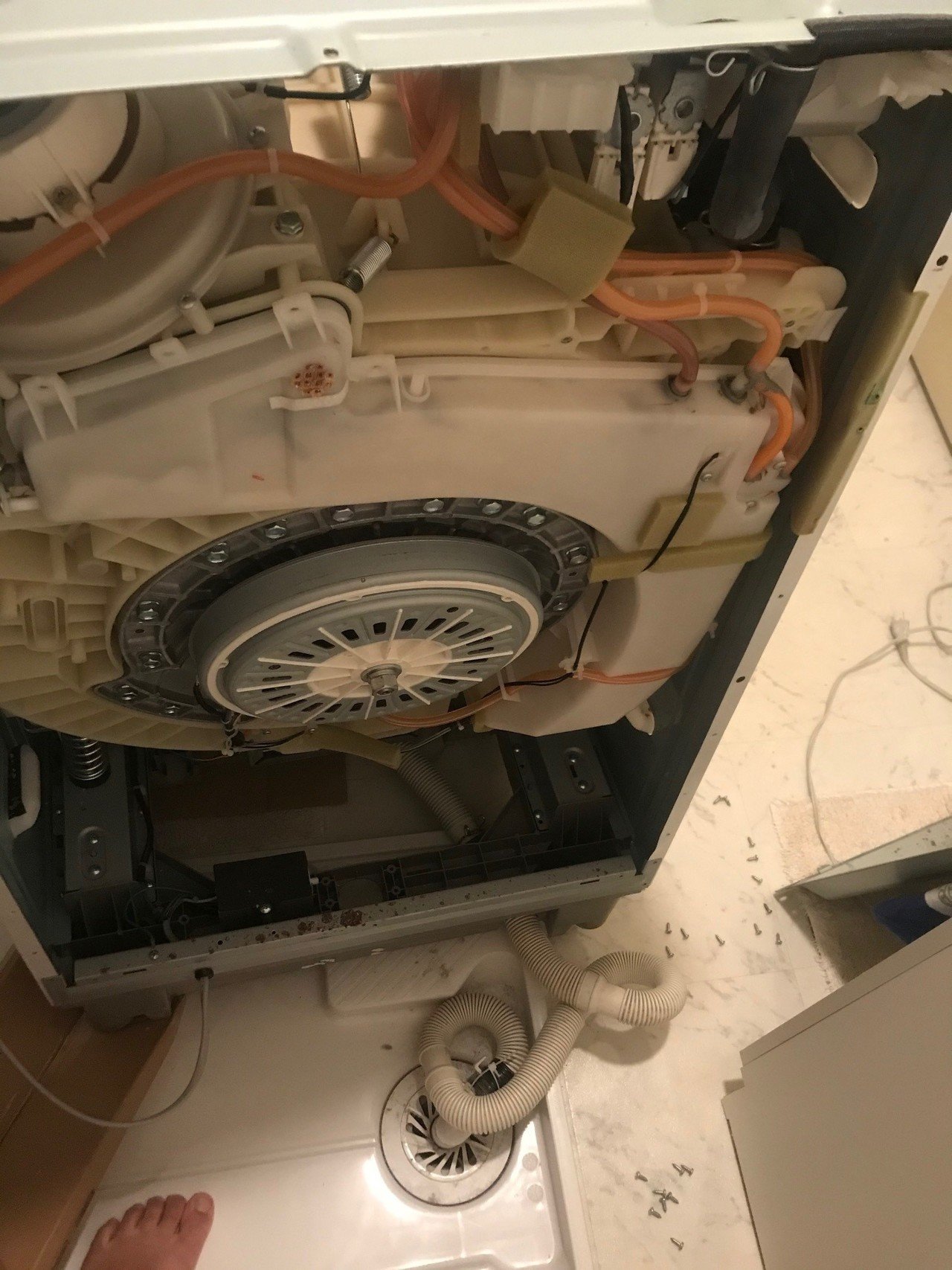 東芝製洗濯乾燥機(TW-250VG)のエラーEH8を修理してみた｜tentomushi