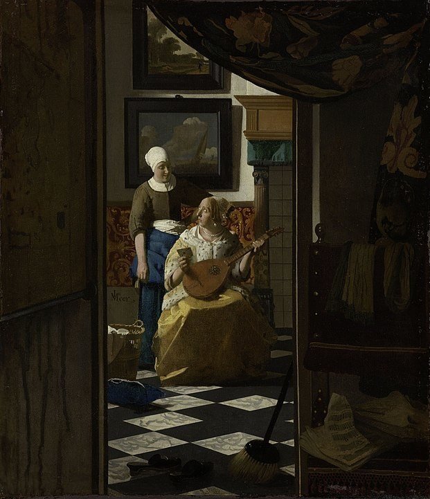 1669-1670恋文621px-Vermeer,_Johannes_-_The_Loveletter