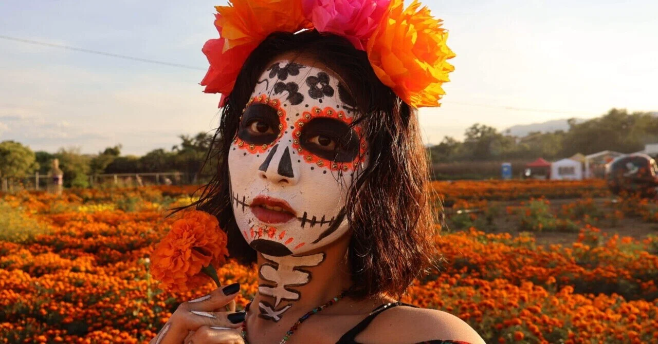 オアハカ死者の日準備！《セルフカトリーナメイク💀🎀》｜Namo《世界