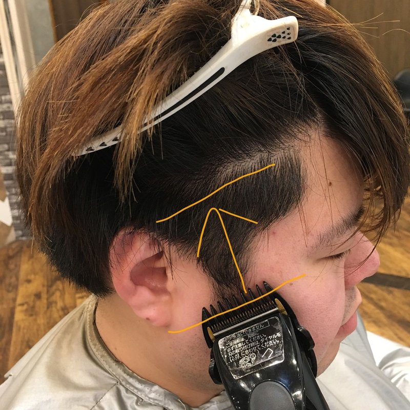 簡単 セルフでツーブロックをやってみよう 1 横のみのブロックの場合 美華 星の降る夜に Note