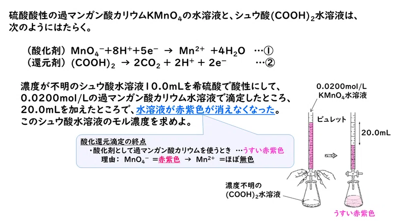 7 4 酸化還元反応の量的関係 おのれー Note