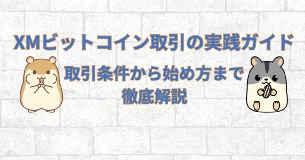 週末も取引OK！XMで始めるビットコインCFD超入門（やさしく実践ガイド）｜ハム吉（海外FXに関する有益な情報を発信）
