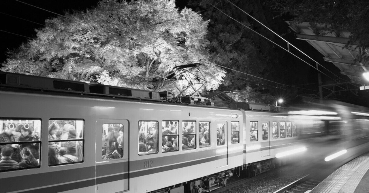 叡電の紅葉│もみじのトンネル ライトアップと二ノ瀬駅｜夏と放し飼いの画像