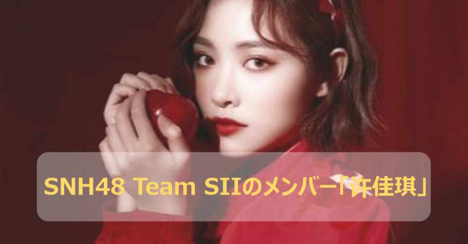 Snh48 Team Siiのメンバー 许佳琪 中国トレンド研究所 橋本 Note