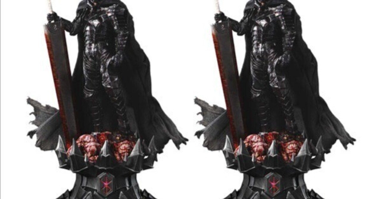 本日見つけた掘り出し物】発売直前！プライム1スタジオ ビルドアートマスターライン ベルセルク ガッツ  狂戦士の甲冑“怒り”モデルキット2個セットが送料無料！ドラゴンころしと共に究極造形を組み立てカスタ｜割引速報✨️SALEレビュー