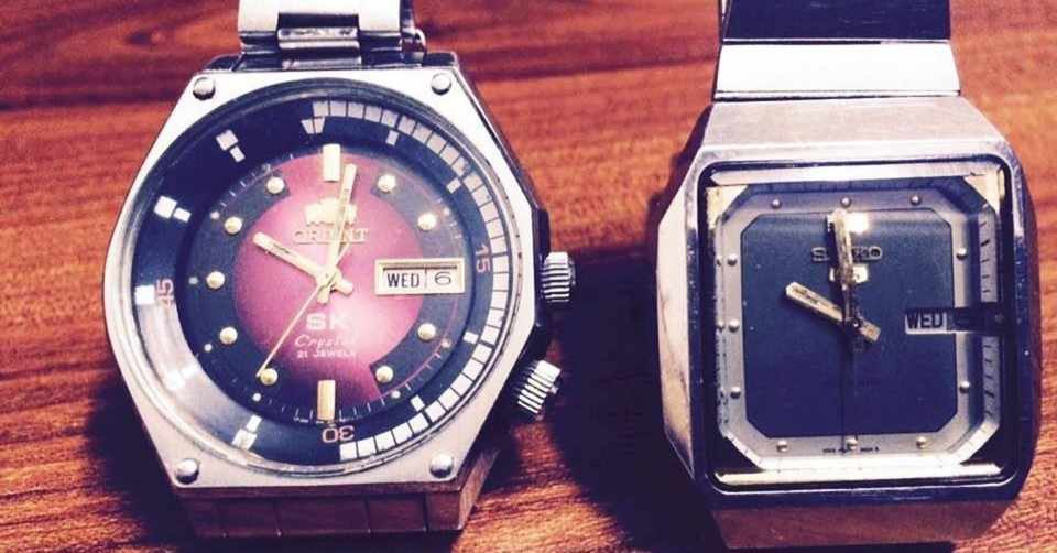 Orient Sk Mặt Lửa Seiko 5 Tivi Cặp đoi Huyền Thoại Thời Bao Cấp Xwatch Note