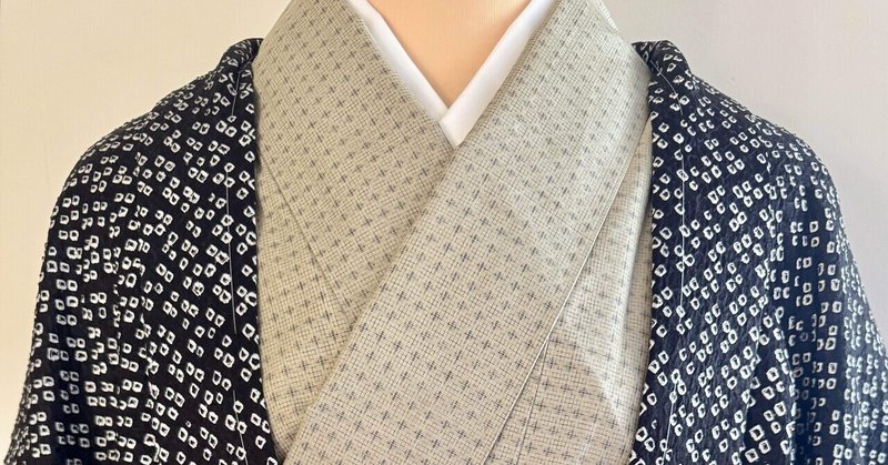 黒地の絞り羽織