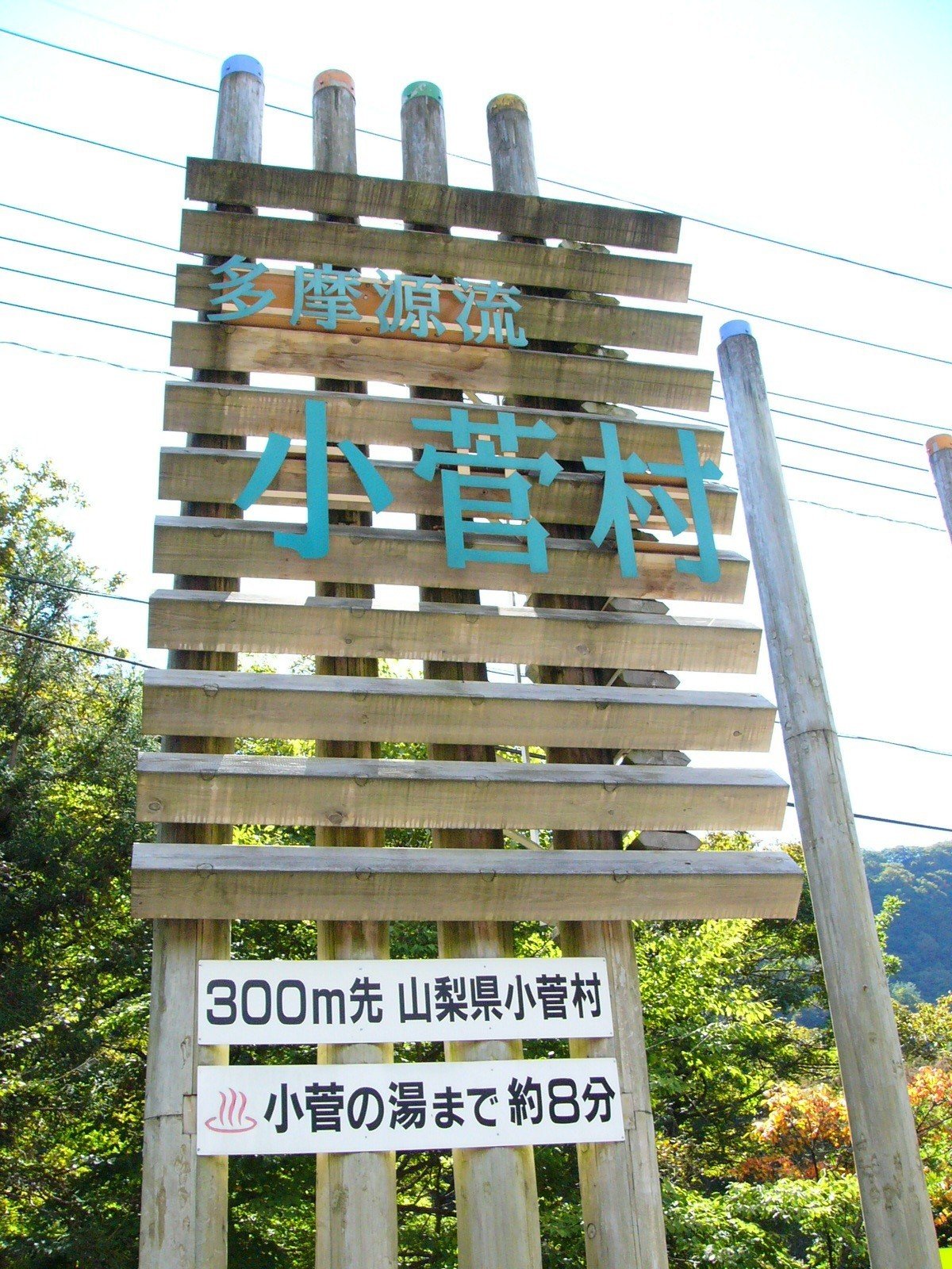 小菅村の看板 (3)
