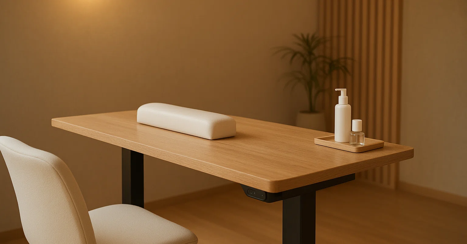 💅 ネイルサロン施術台、ここまでできます。スガツネ工業テーブル専用