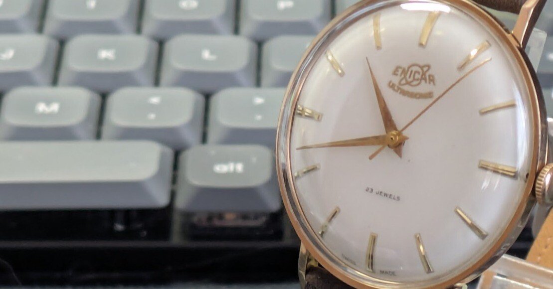 No.364 | Enicar | 100/149 PS | 文字盤がガラスで出来ている時計｜と