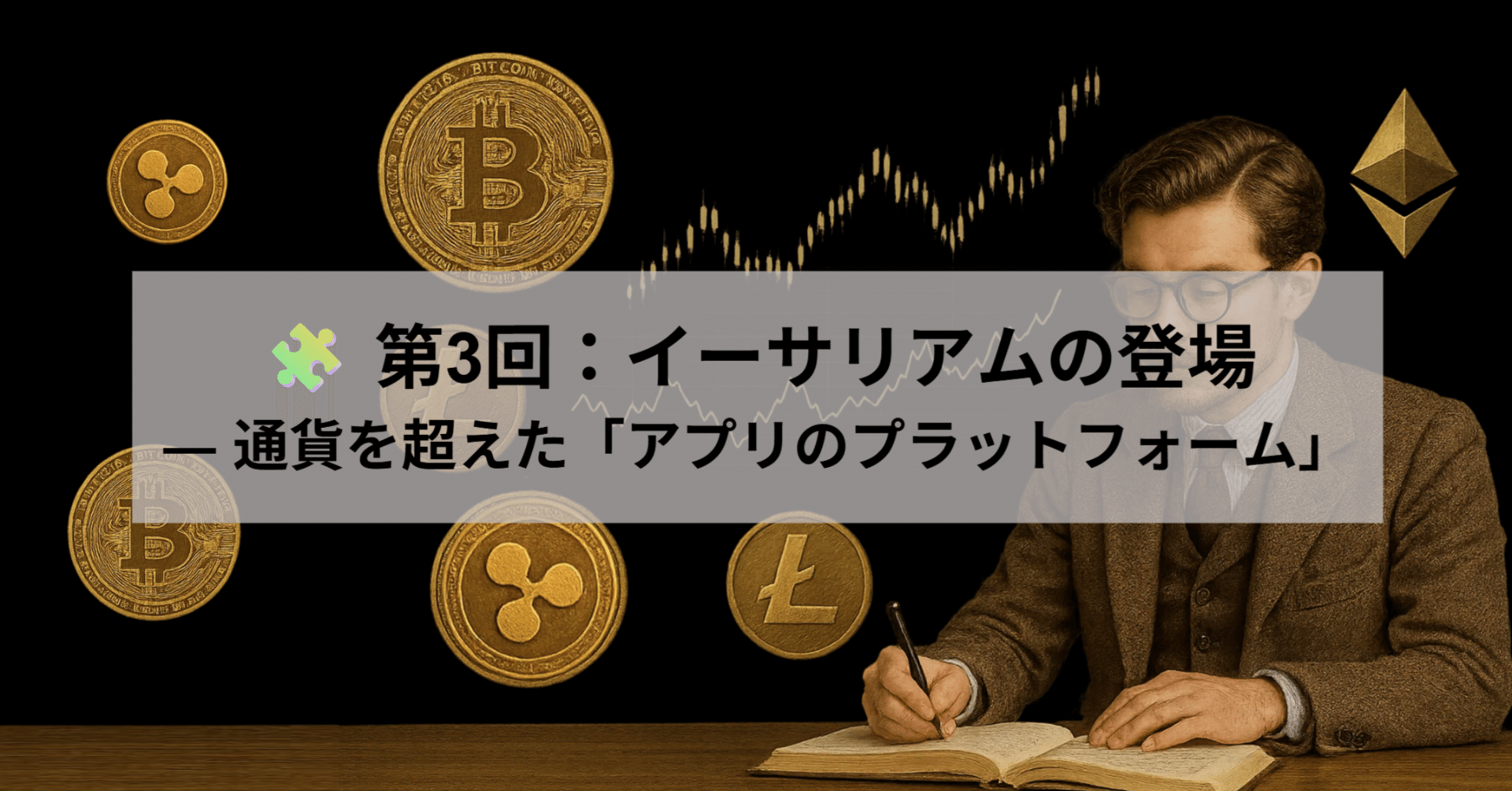 🧩 第3回：イーサリアムの登場 ― 通貨を超えた「アプリのプラットフォーム」｜初心者向け投資(FX)講座@wave