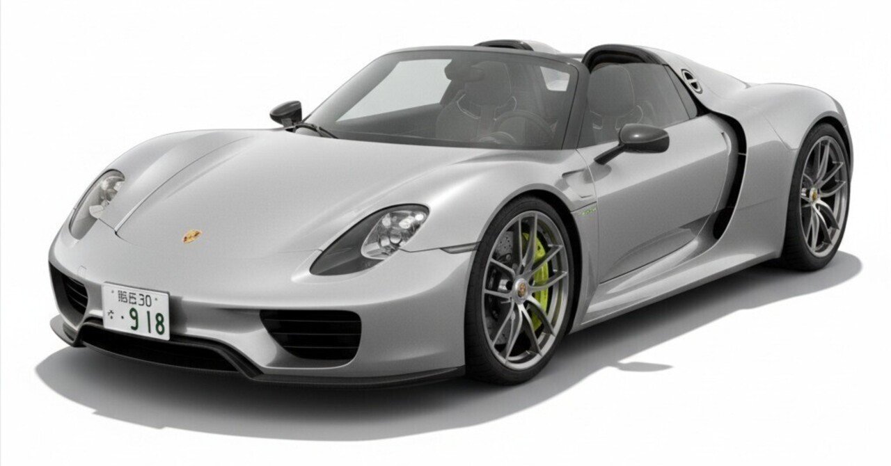 AIの自動車画像No.134│Porsche 918 Spyder｜Romaネコ (ローマネコ)