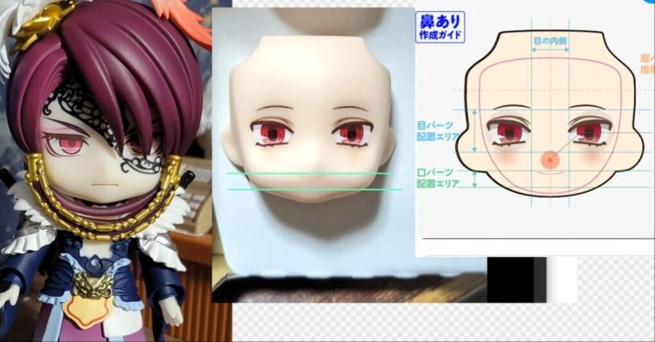 ねんどろいどフェイスメーカー作成メモ｜青沙