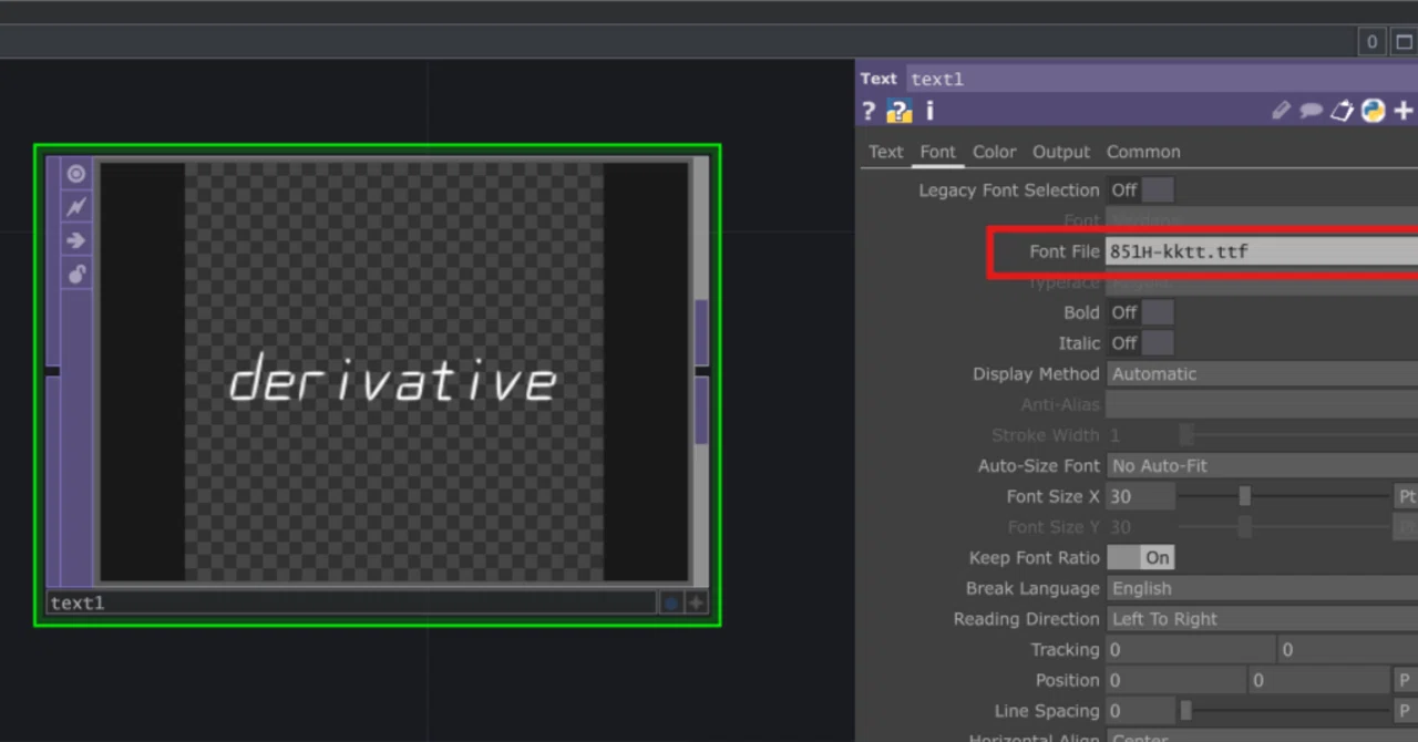 TouchDesignerのtoeを別PCで開いたらフォントが崩れる問題を防ぐ方法（Font Fileの使い方）｜imgeeの技術の話