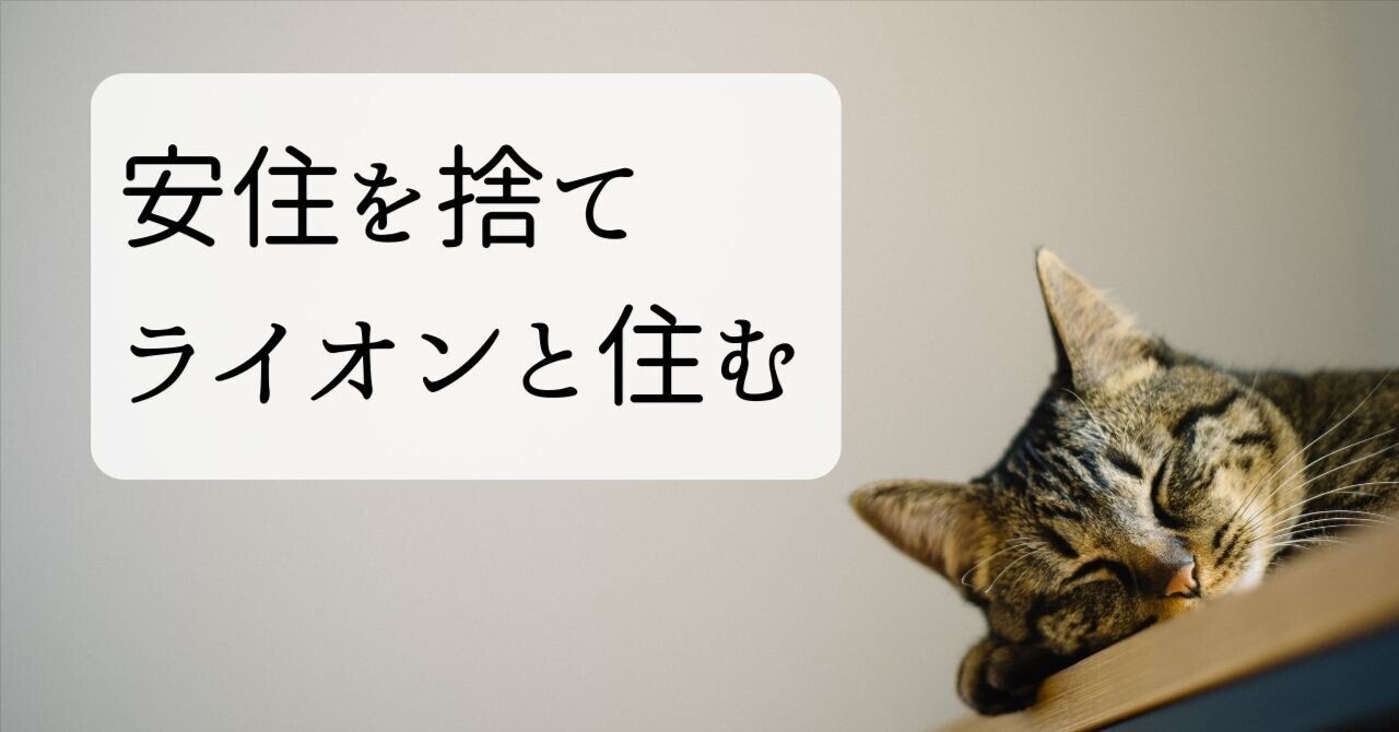 ライオンになりたければライオンと住もう｜純さん@ここらす