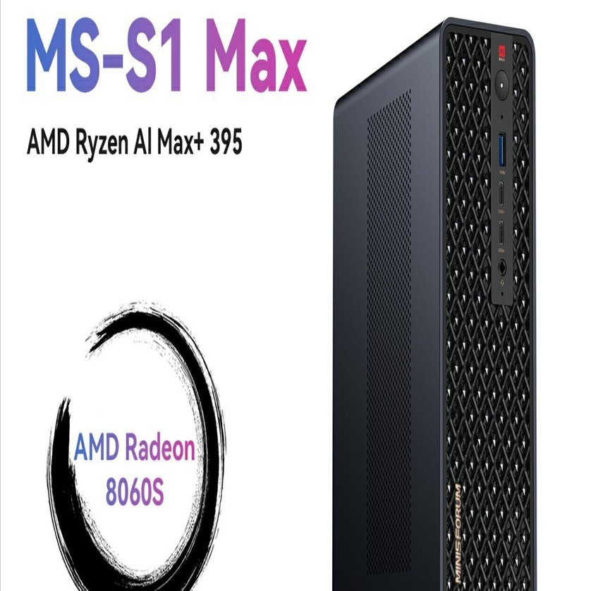 Windowsデスクトップ Minisforum MS-S1 MAX 128MB MINISFORUM MS-S1 MAX AI Workstation | AMD Ryzen AI Max+ 395 CPU