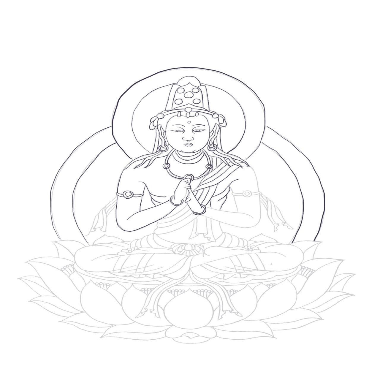 久しぶりの写仏｜Snow❄️Yukihikari