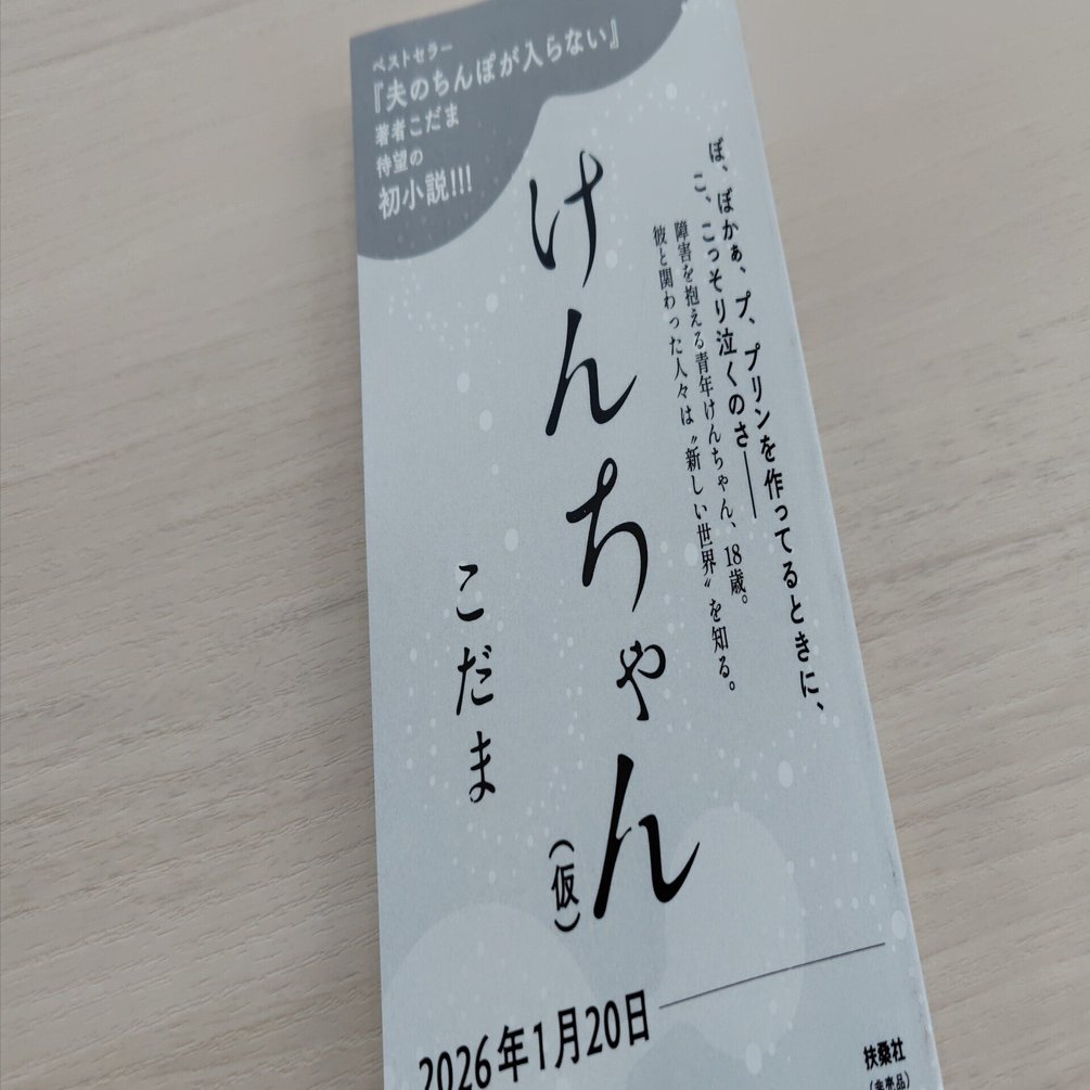 新刊『けんちゃん』のこと｜こだま