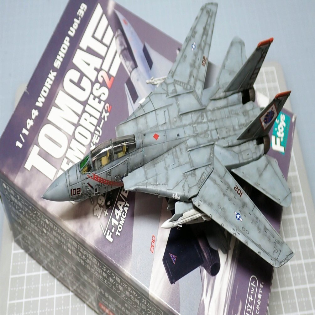 食玩プラモ トムキャットに初挑戦！｜積みプラで詰んだAKI