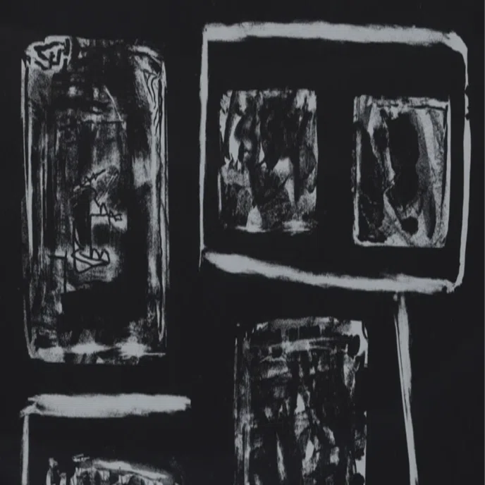 水彩画　フランス　原画　ルイーズ ルイーズ・ニーベルソン｜Louise Nevelson】─水彩、絹本、紙本 査定