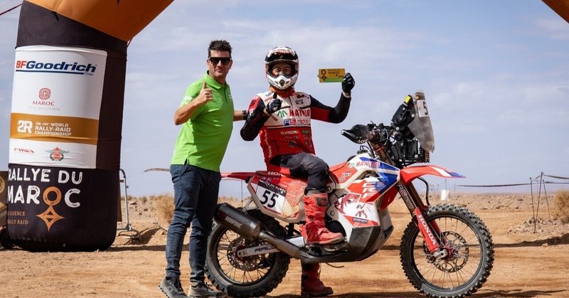ホンダの新開発バイクで、5日間 約2,500kmを走破。藤原慎也、世界ラリーレイド選手権「モロッコ大会」で2年連続の完走を果たす!